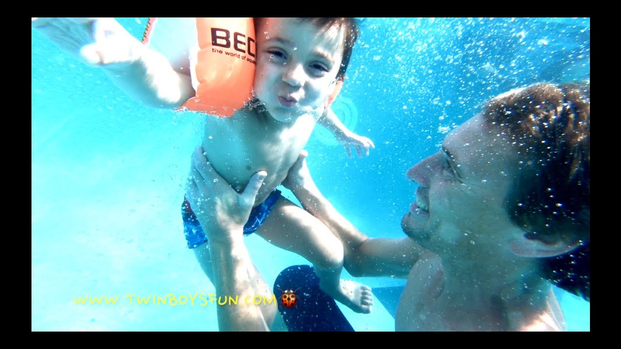 Fun Swimming UNDERWATER POOL At Camping La Plaine Ardeche 🌞