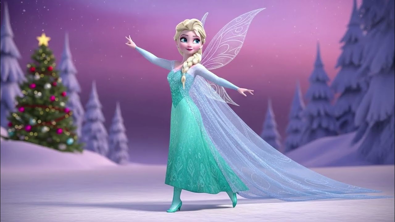 Рождественский танец феи Эльзы из мультфильма «Холодное сердце» | Волшебная зимняя песня феи
