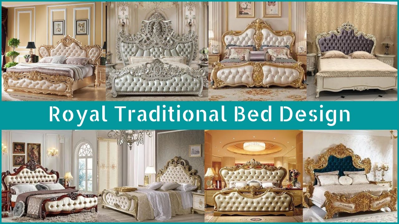 Royal Traditional Bed Design F Collection bed royal bedroom YouTube