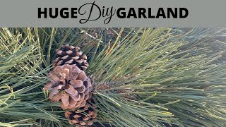 Huge DIY Garland: Ponderosa Pine Garland, All Natural, Very Fresh \/\/ TheFlowerFanatic