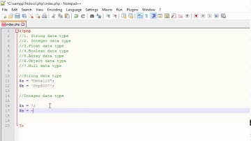PHP Tutorial in Hindi Part 4 Data Types