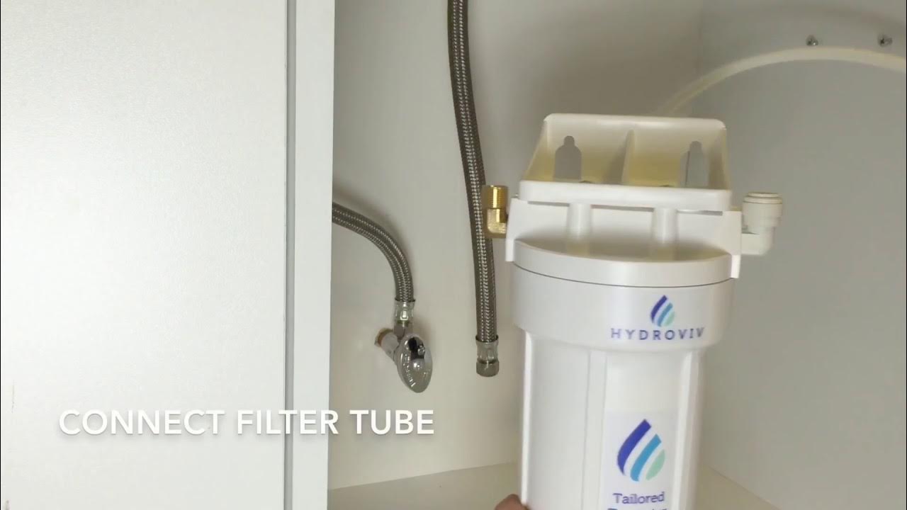 Hydroviv Tailored Tapwater Undersink Water Filter Installation YouTube
