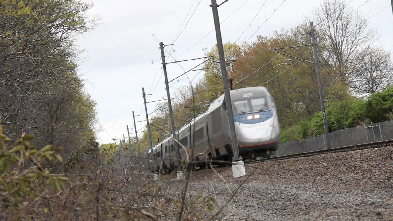 Shoreline Amtrak Trains in Stonington, CT and Kingston RI YouTube
