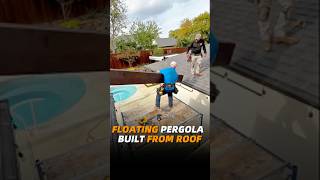 Why This Pergola Is Built Straight Off the Roofline?#building #house #backyard #pergola #homedecor