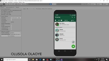 Whatsapp clone (made in the unity engine)