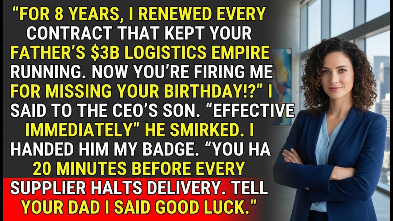 Fired for Missing a Birthday, I Froze a $3B Logistics Empire ♟️ | #CorporateChess