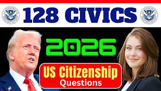Updated 128 Civics Questions for U.S. Citizenship Interview | 2025 Version Naturalization Test #n400