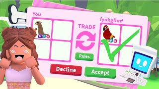 Trading MEGA MEERKAT using the new TRADING HUB in adopt me!