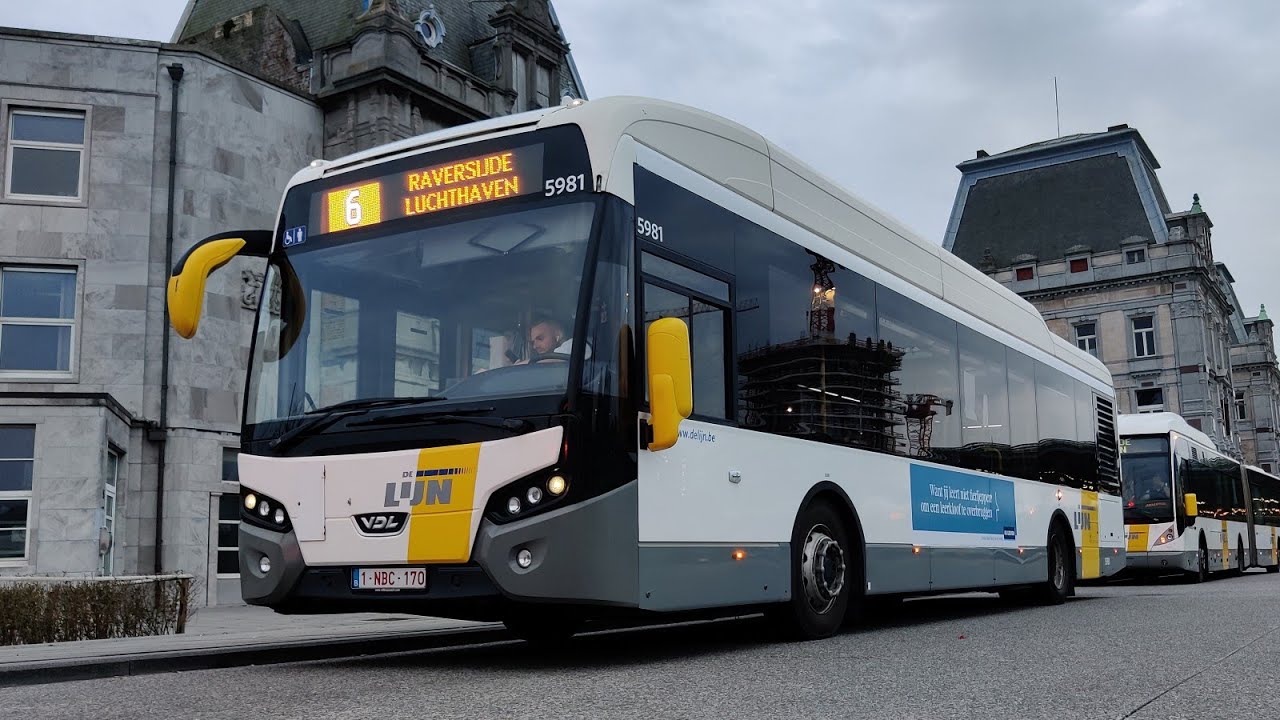 VDL Citea SLF120 Hybride 5981 | 6 - Raversijde Luchthaven H/T | Lijn opname + OML | 4K | Oostende