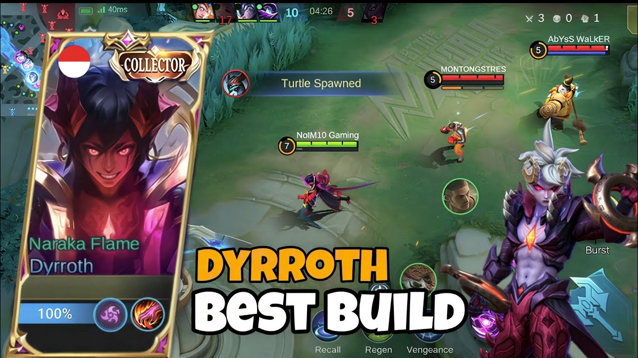 🔥 Dyrroth OP Build 2026! Full Damage + Best Emblem Guide #mobilelegends #dyrroth #notm10gaming 