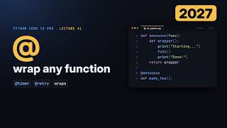 Information Python Decorators Explained: Build @timer and @retry (2027) News