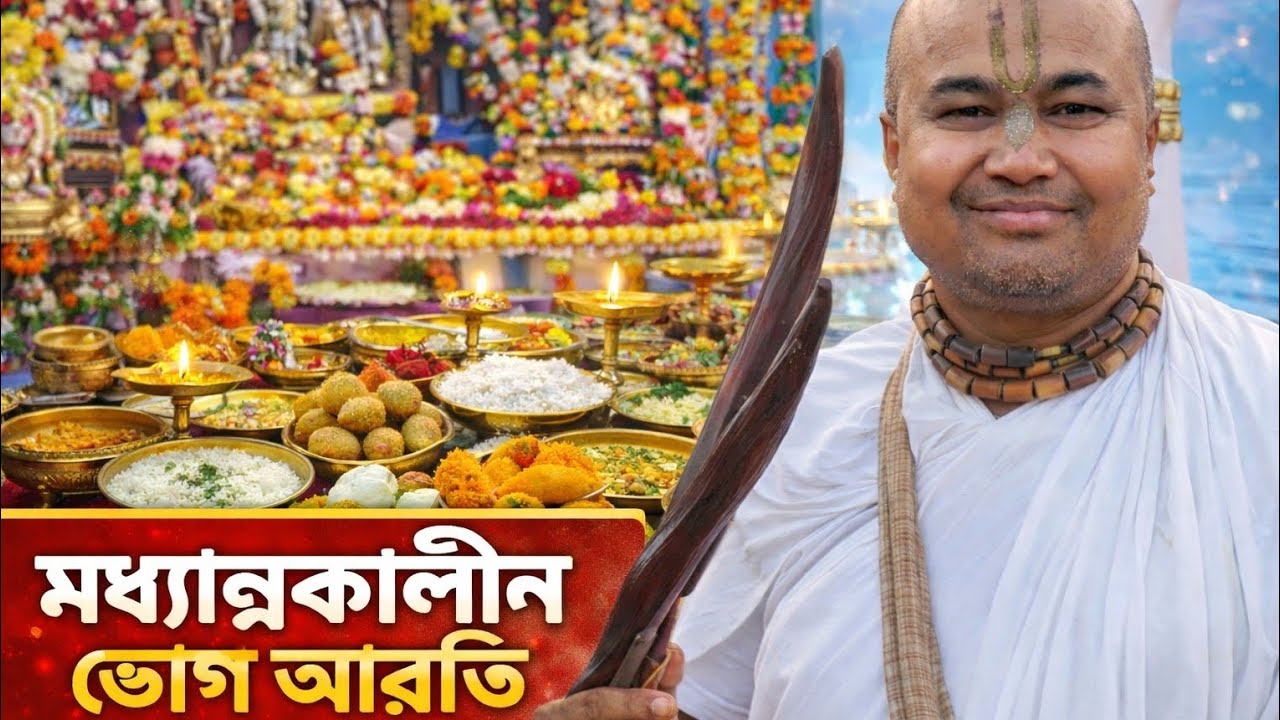 🪷🪷 মধ্যান্নকালীন ভোগ আরতি 🙏🙏