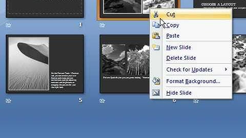 Delete Slides in PowerPoint 2007
