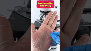 TRY TO LOOK ‼️ what's in DIRTY HANDS #microscope #saintsexperiments #shorts