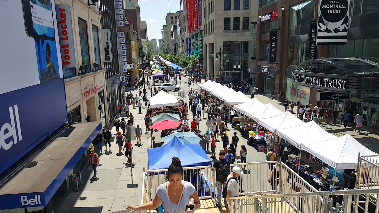 St. Catherine Montreal Sidewalk Sale YouTube