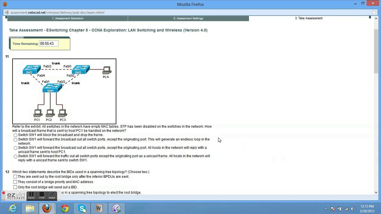 CCNA 3 CHAPTER 5 FINAL EXAM ANSWERS