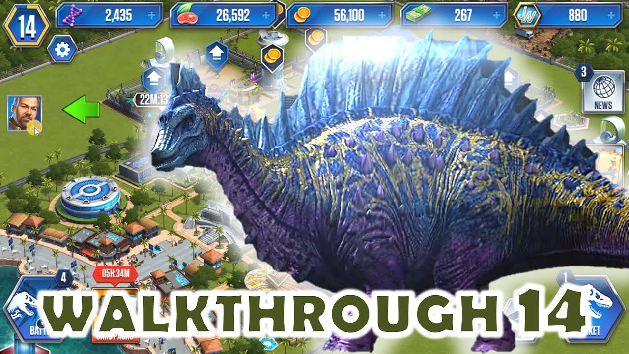 Jurassic World The Game IOS Android B-DNA 99,999,999 + 2 Max level