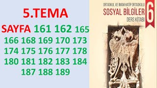 6.SINIF SOSYAL  161 162 165 166 168 169 170 173 174 175 176 177 178 180 181 182 183 184 187 188 189