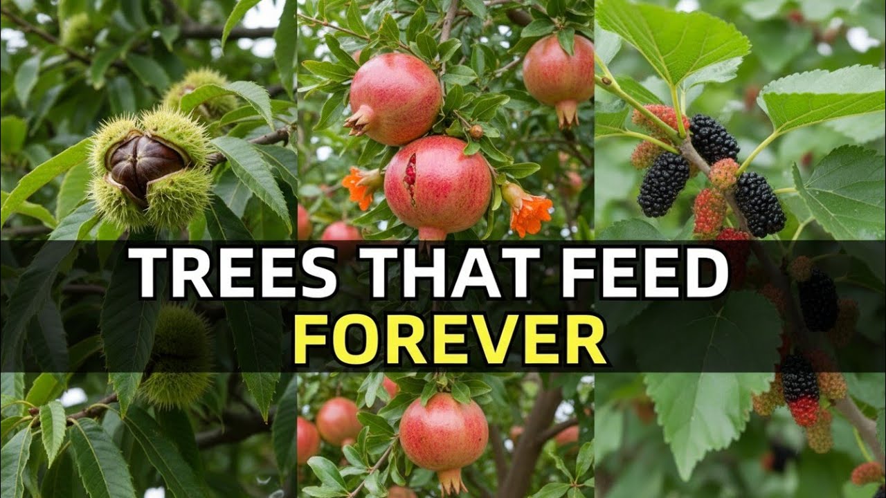 Посадите эти 15 бессмертных деревьев один раз и питайтесь ими 300 лет.