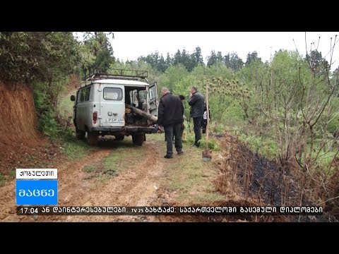 ქობულეთში წყლის მილი დაიწვა