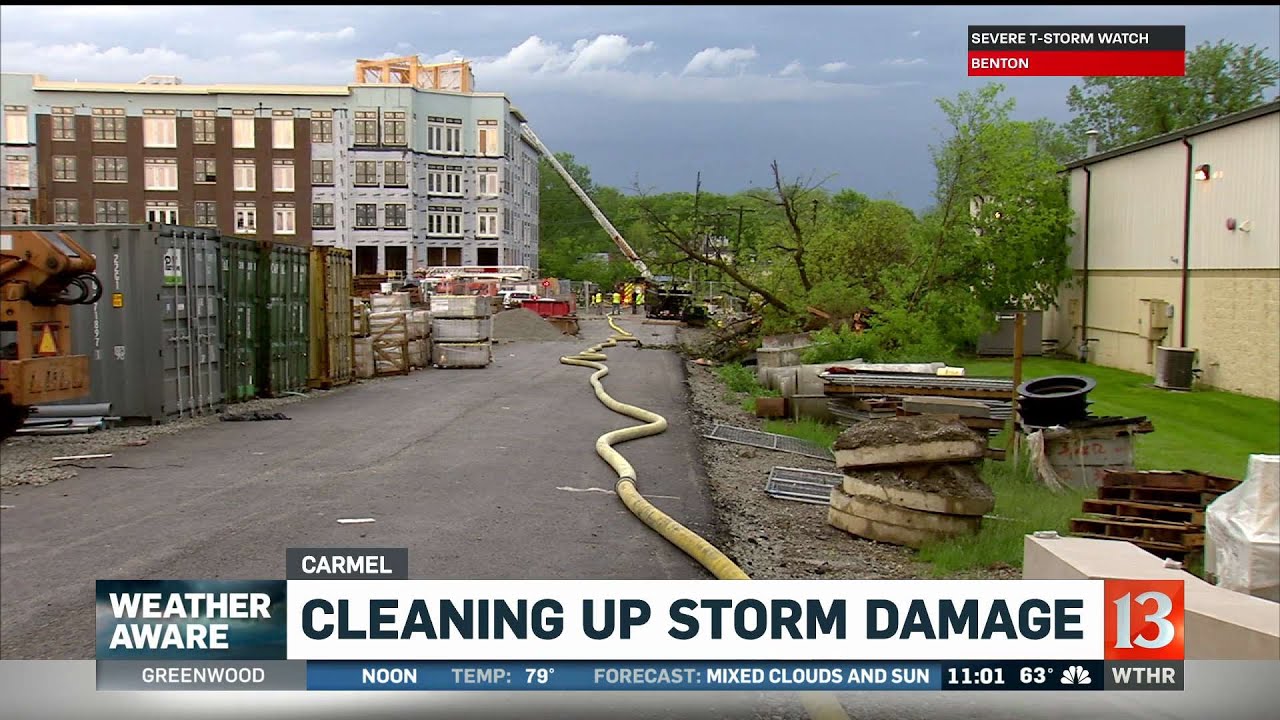 Cleaning Up Storm Damage - YouTube