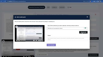 How to add a bullet points in your resume using Ai  - CareerClaw