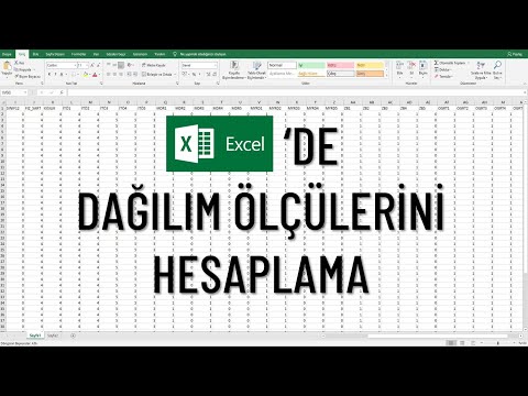 Video: Excel'de standart sapmayı ve ortalamayı nasıl buluyorsunuz?