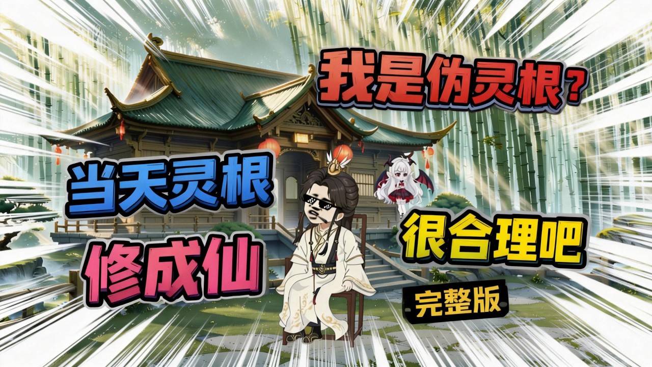 【一口气看完】穿越后成了伪灵根，五色明明是天灵根，我竟是主角！当别人还在纠结灵根时，我已经让天地倒悬，时间扭转了！#夜一漫谈 #伪灵根当天灵根修成仙，很合理吧