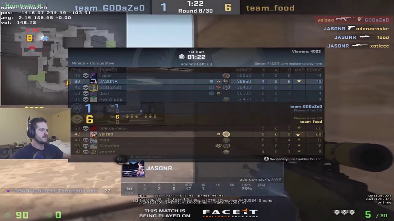 CS:GO - JASONR CLUTCH 1v4