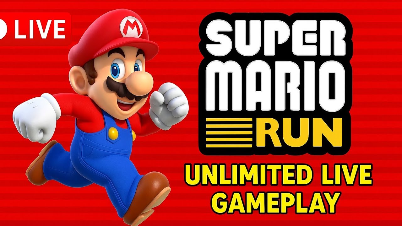 🔴 Super Mario Run: Unlimited LIVE Gameplay 🏃‍♂️🔥 | Tiwarigaming6 Non ...