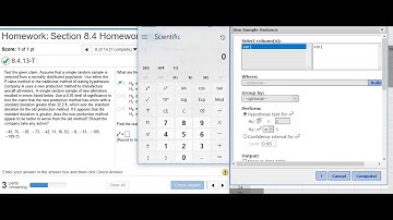 Using StatCrunch to perform hypothesis testing on standard deviations of aircraft altimeters