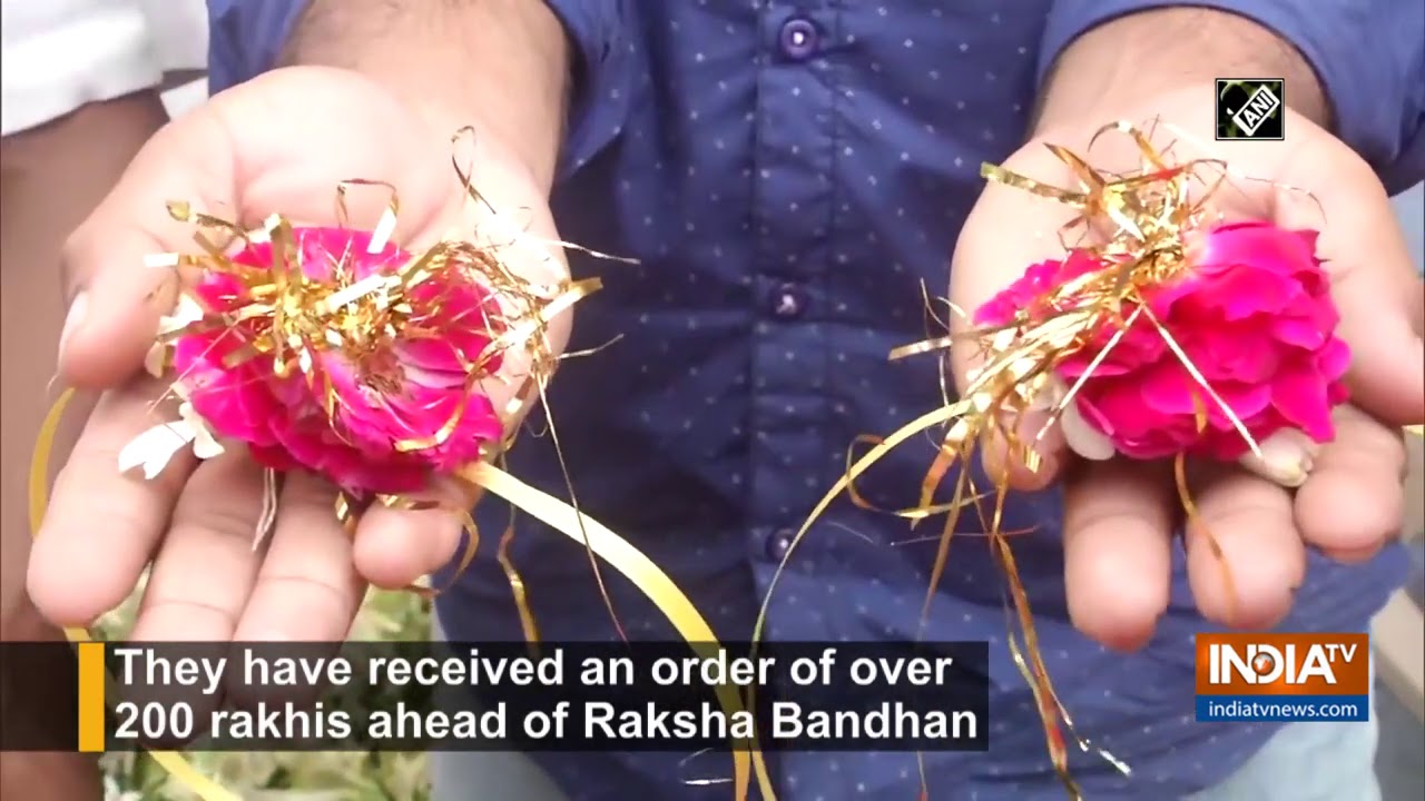 `Vocal for Local`: Florists make eco-friendly rakhis in Lucknow
