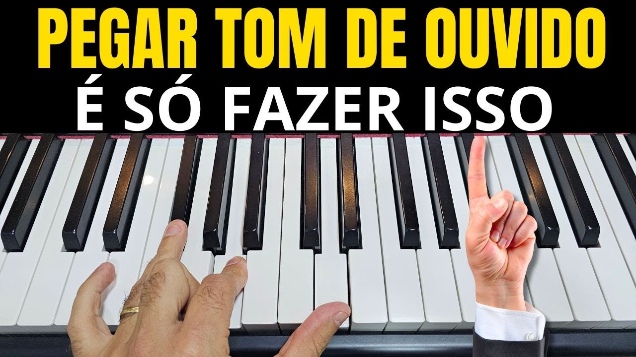 COMO PEGAR O TOM DE OUVIDO E TOCAR SEM CIFRAS NO TECLADO - Aula de teclado