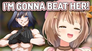 Risu Is Motivated To Workout So She Can ̶D̶a̶t̶e̶ Beat Kronii At Arm Wrestling  [Hololive ID]
