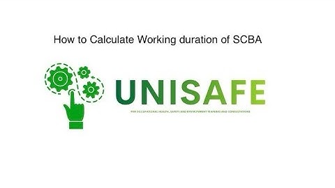 How to calculate the working duration of SCBA