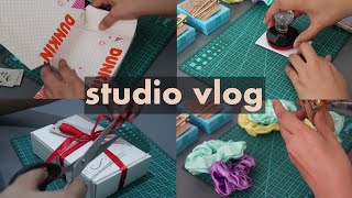 Studio Vlog 27 - Packing an Order & Giveaway Boxes Using Recycled Packaging | #LetTheEarthBreathe