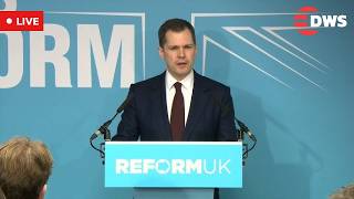LIVE: Reform UK’s Robert Jenrick Holds Press Conference in London | AC1E