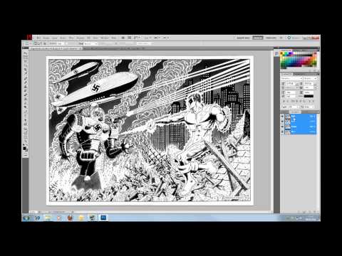 3D Photoshop Tutorial 01 - Create Stereo 3D from 2D Comic Images