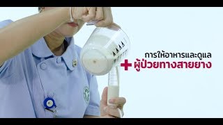 Palliative Care การให้อาหารและดูแลผู้ป่วยทางสายยาง เวชกรรมสังคม โรงพยาบาลปทุมธานี