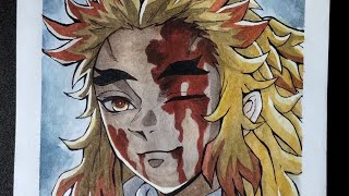 RENGOKU DRAWING 🔥#Demon Slayer #anime