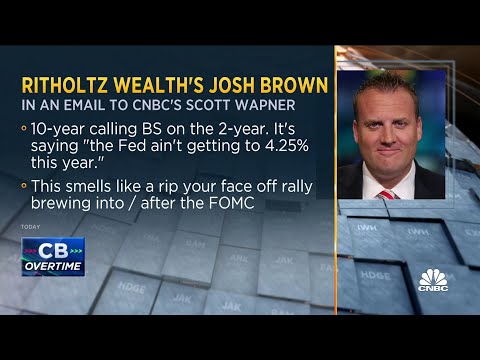 You are currently viewing We could be lining up for a ‘face-ripper’ rally here says Ritholtz’s Josh Brown – CNBC Television