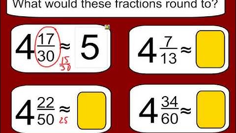 Estimating Sums and Differences with Fractions