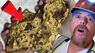 My BIGGEST Gold Nugget Was Just Found Underground Metal Detecting