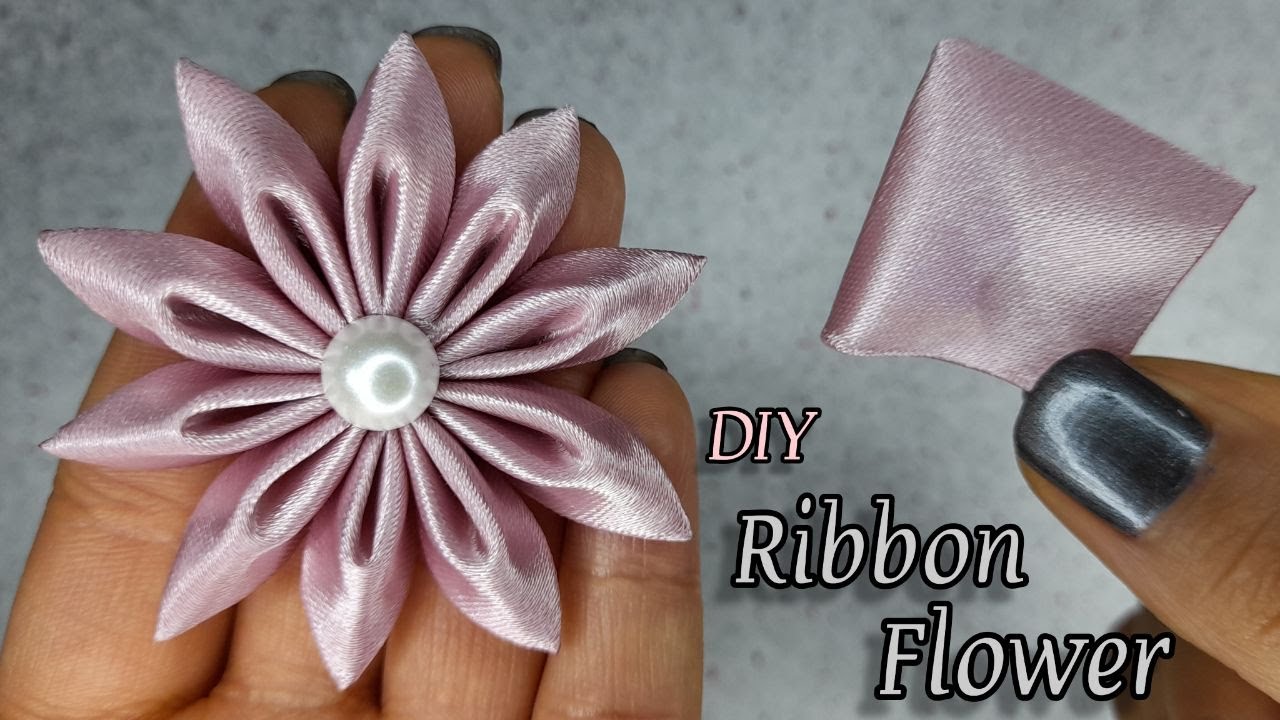 Super Easy Ribbon Rose Making Ideas - Amazing Trick with Scale