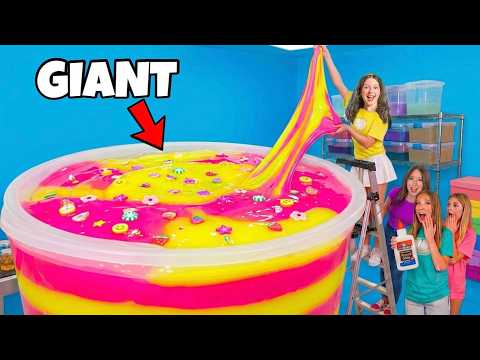 We Made the World's BIGGEST Slime! 😱😳🌎