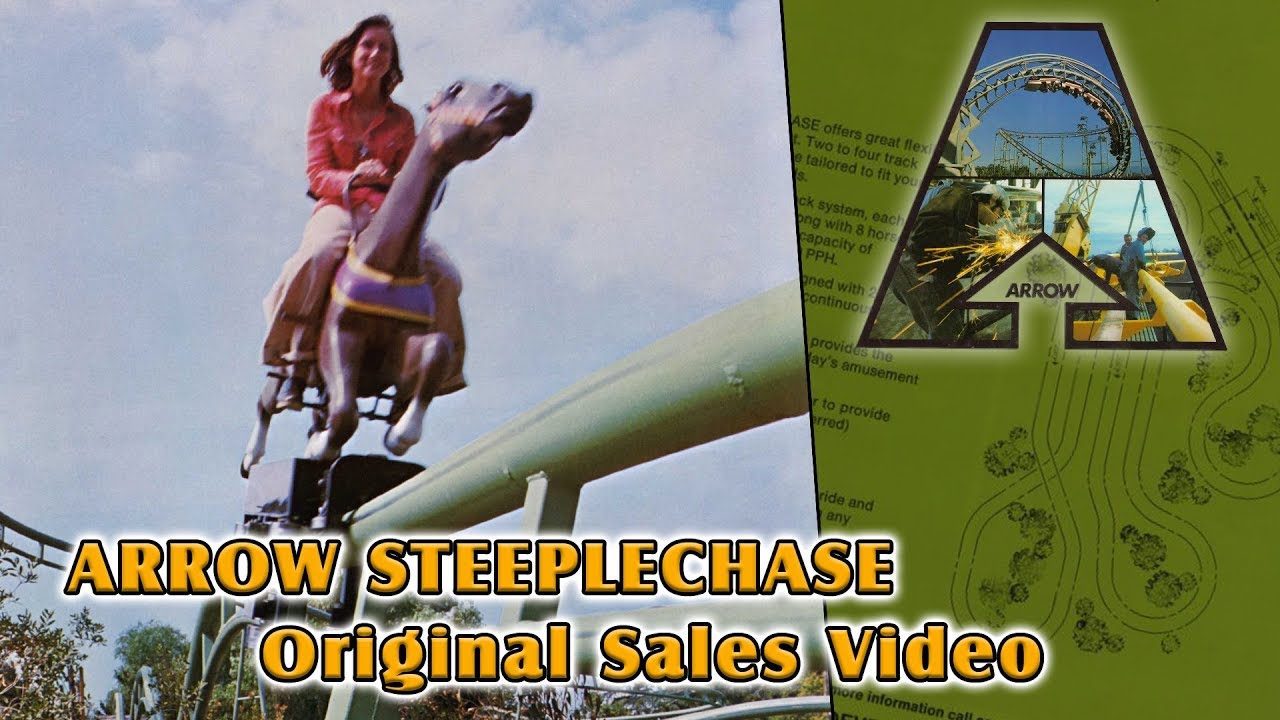 Steeplechase Roller Coaster | 1970's Arrow Development Sales Video