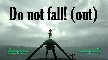 On top of a SatCom Array disc (Fallout 3)