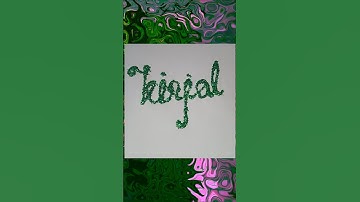 Writing Name "Kinjal" in Cursive Writing | #shorts #calligraphy