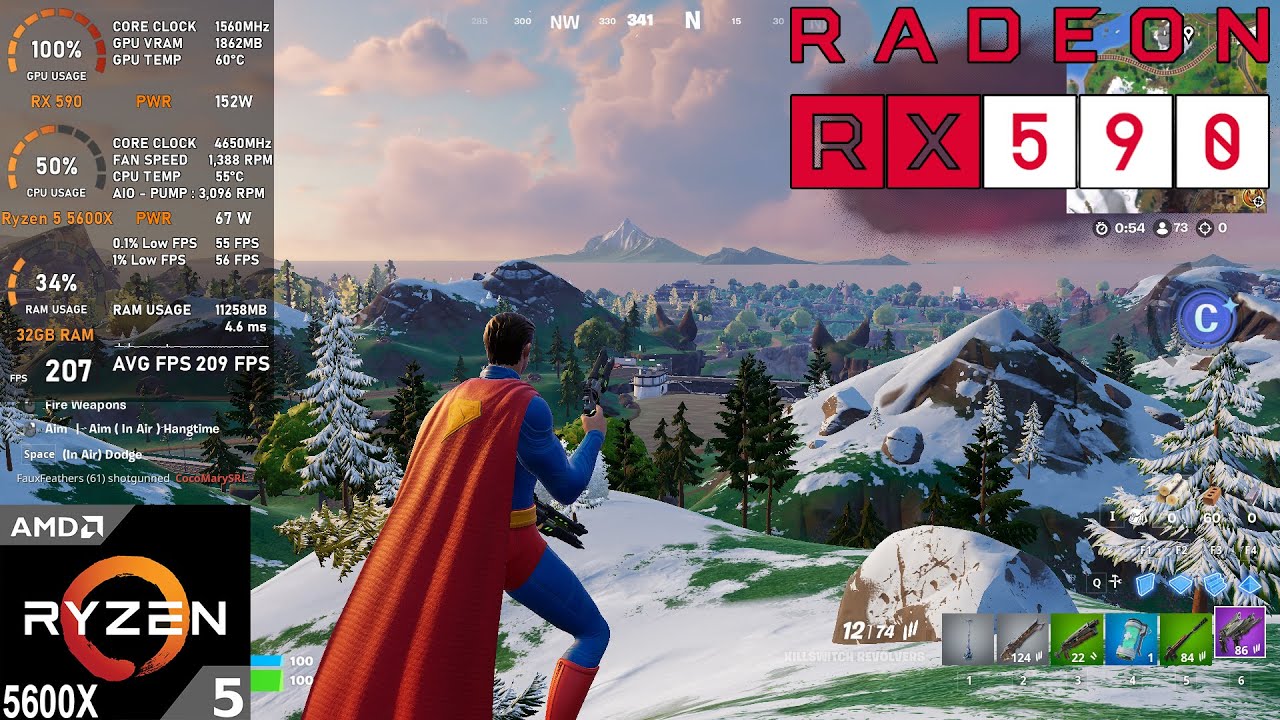 RX 590 : Fortnite Performance Mode (Tested in 2025)