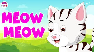 Meow Meow Billi Karti | Kids Poems In Hindi | Hindi Balgeet | म्याऊँ म्याऊँ | Riya Kids Tv